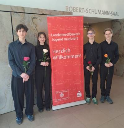 Leonore Scheibe, Jakob Hölzel, Theo Schulze und Giulio Berger