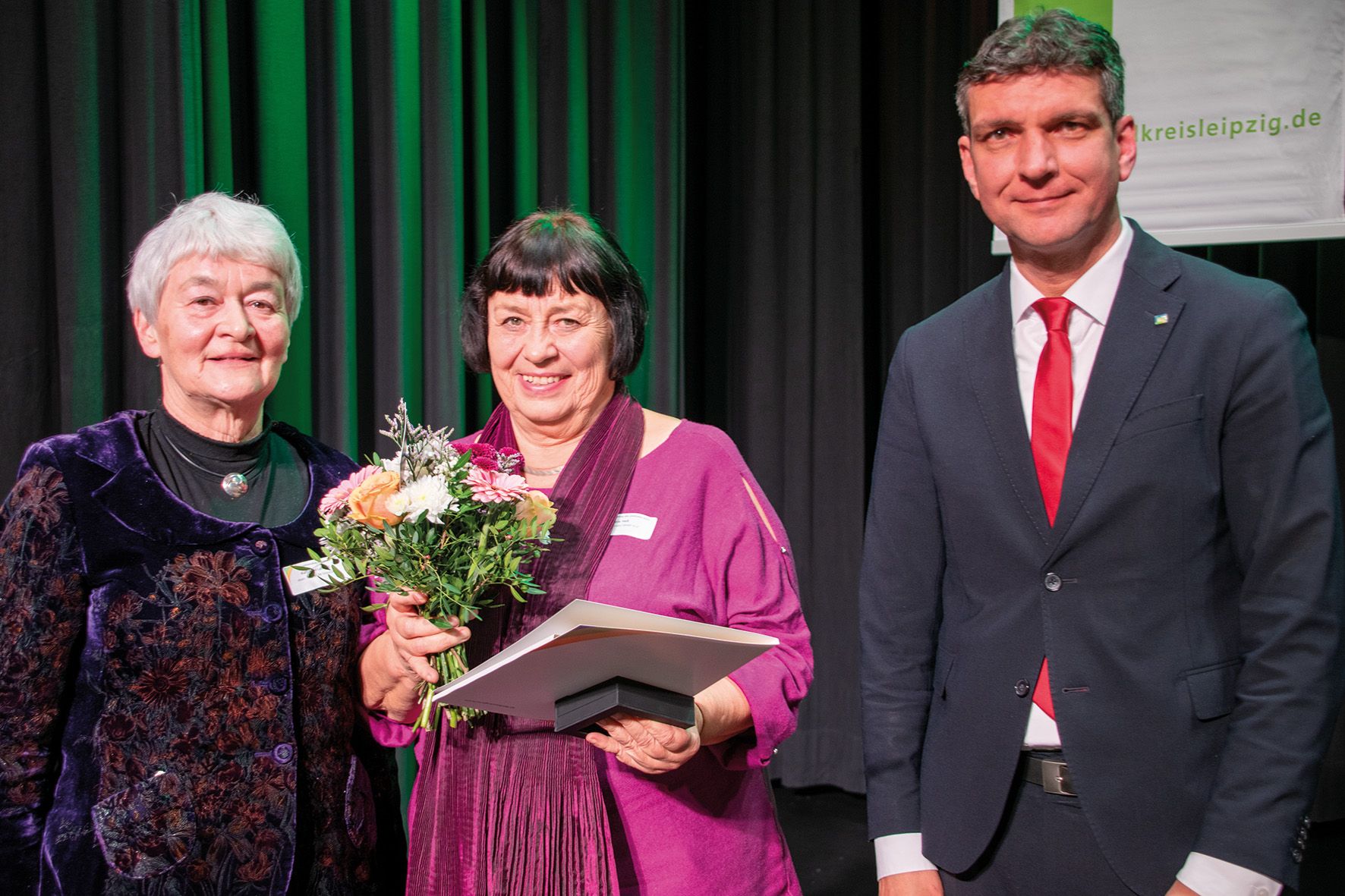 Katharina Landgraf (links), Dr. Viola Heß (mitte) 2024-01-19_mkb_Neujahrsempfang-Landrat_tn_20240119_1073